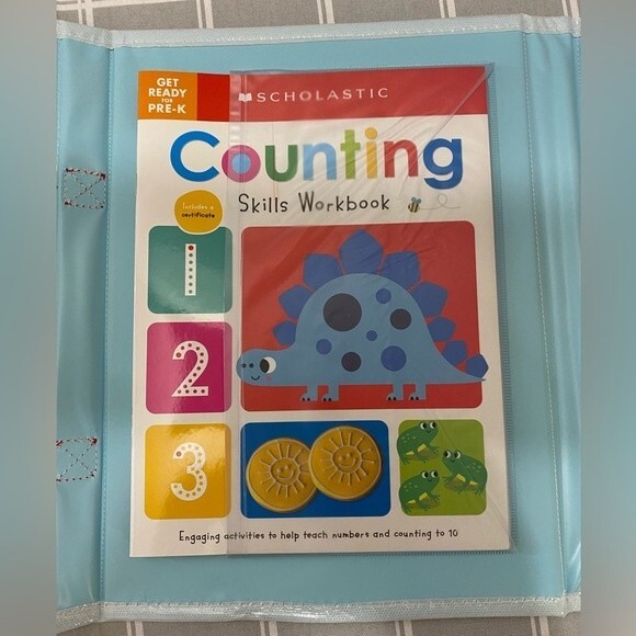 NWOT Get Ready for Pre-K Learning File Kit Workbooks Activity Practice Flashcard - Picture 6 of 8